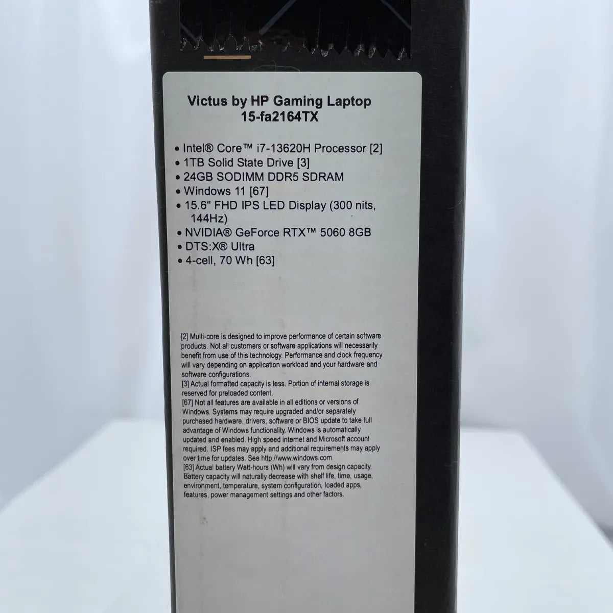 【新品(未開封)】HP Victus 15-fa2164TX（Corei7-13世代 / メモリ24GB / 15.6インチ / SSD1TB / グラボ搭載）